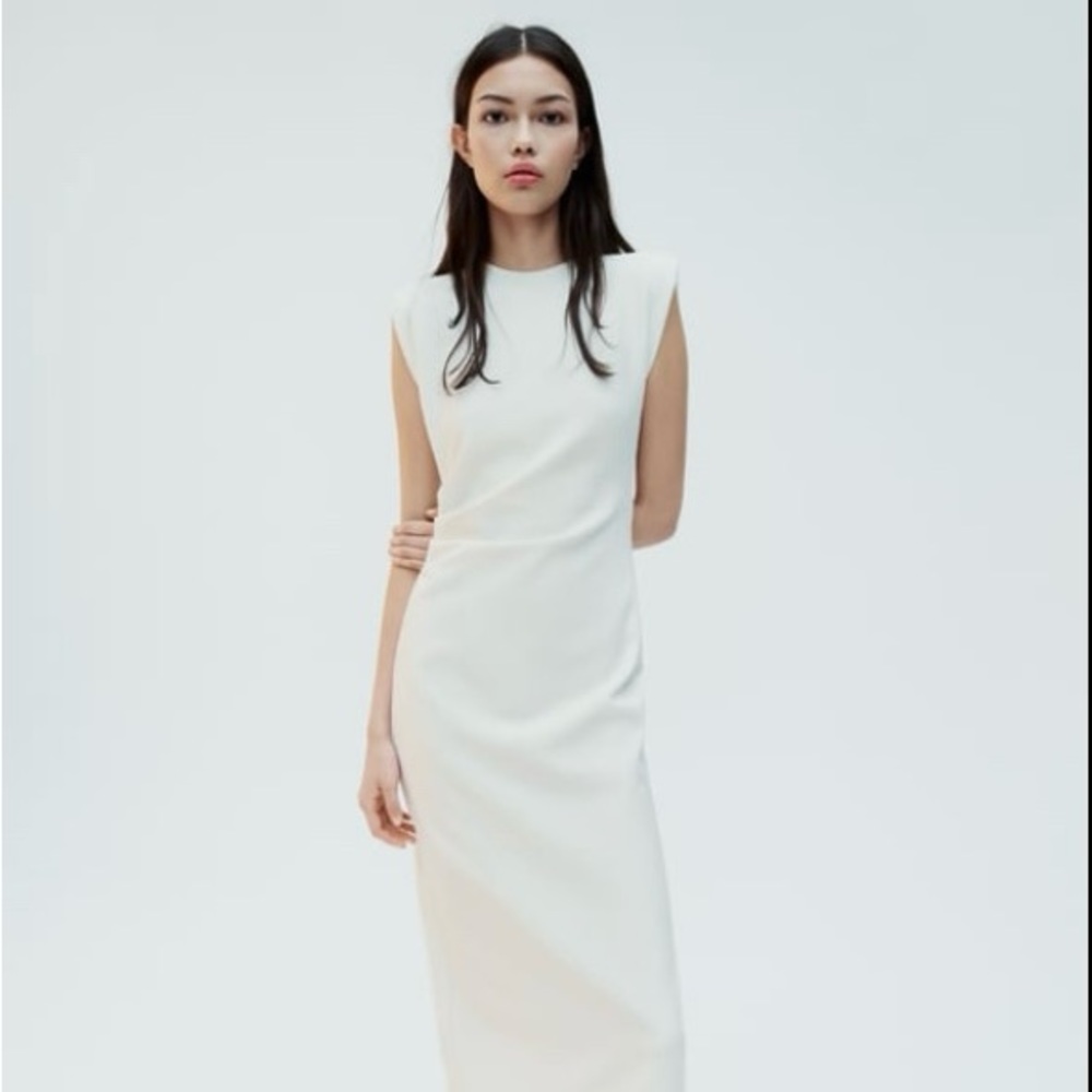 NWT brand new beautiful white Zara tailored dress! Never worn!